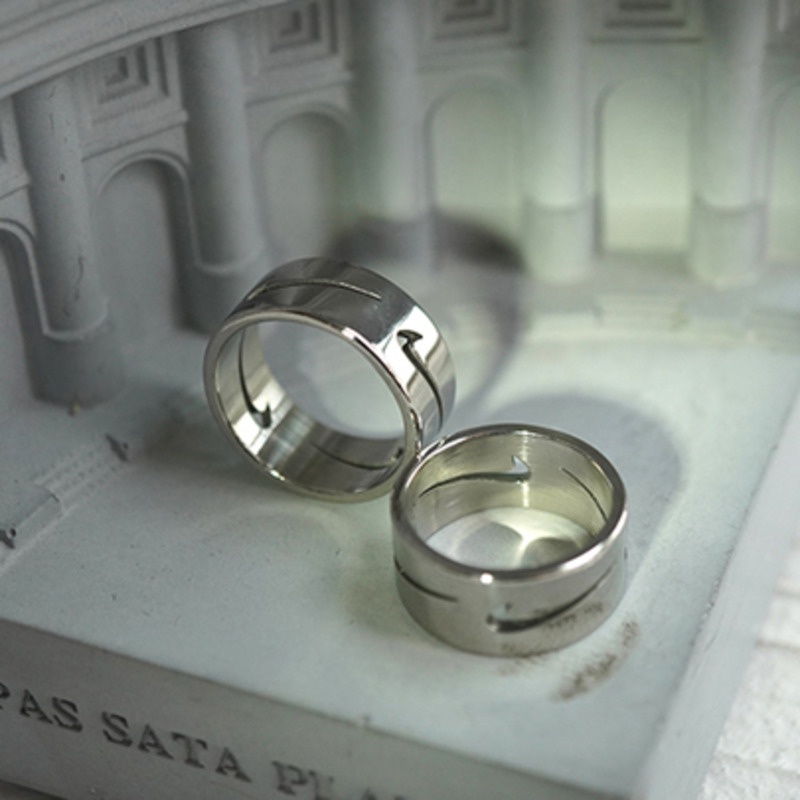 Nhẫn đeo tay bằng kim loại phong cách hip hop cá tính thời trang