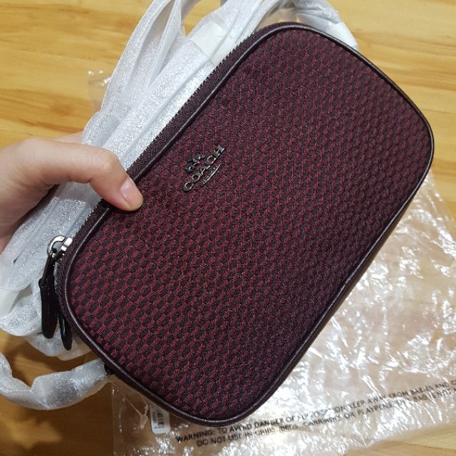 Túi Coach 2 zip đeo chéo authentic