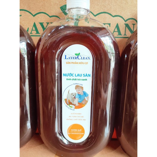 [Đậm đặc] NƯỚC LAU SÀN HỮU CƠ LAYER CLEAN 900ml