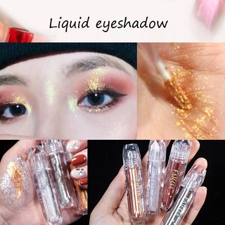  ✌COD · Sẵn sàng✌ Phấn mắt dạng lỏng Diamond Liquid Eyeshadow Lying Silkworm Glitter Pearlescent Liquid High Gloss Không thấm nước Glitter Eyeshadow Beauty Makeup 