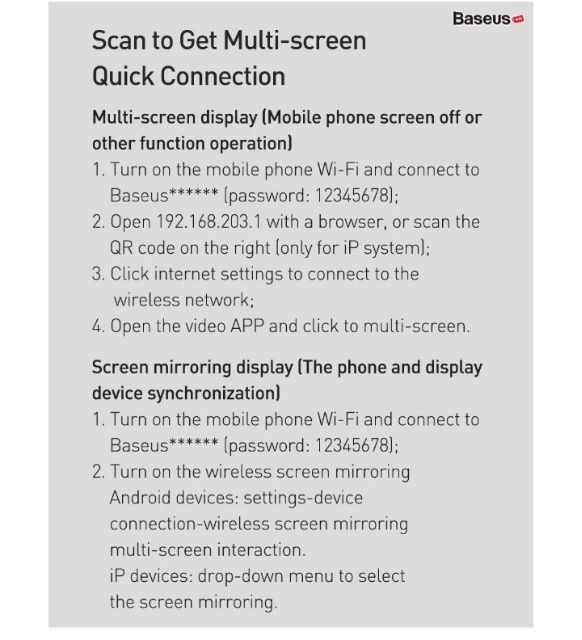 Bộ truyền hình ảnh qua HDMI không dây Baseus Meteorite Shimmer Wireless Display Adapter cho Smartphone/ iPad/ Macbook