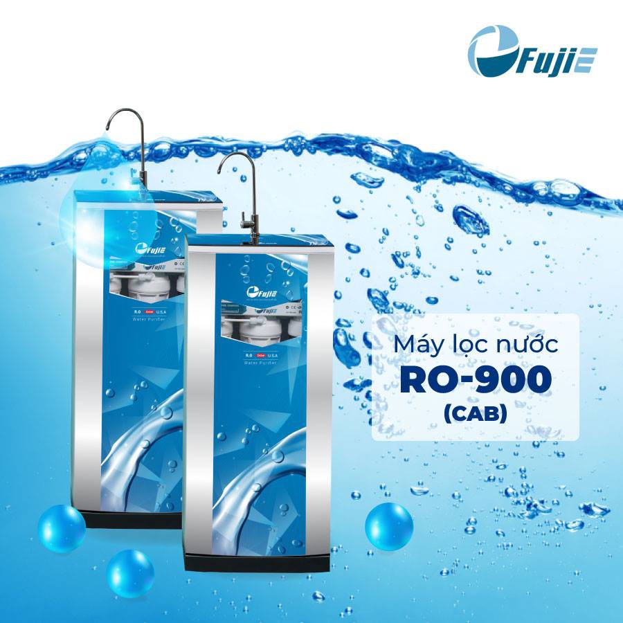 Máy lọc nước RO Fujie RO-900 CAB (9 cấp lọc - Bao gồm tủ cường lực)