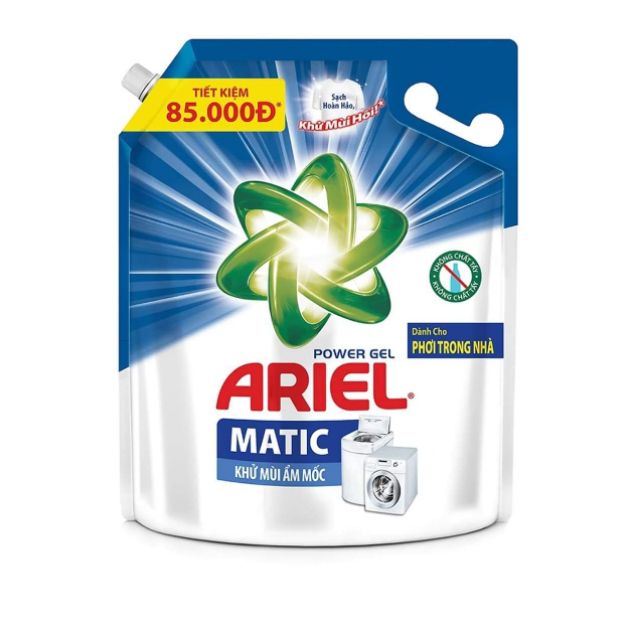 Nước Giặt Ariel Khử Mùi Ẩm Mốc Túi 3.25kg