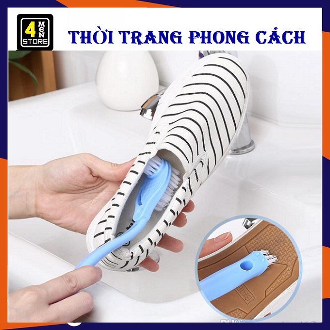 Bàn Chải Chà Chân Và Giặt Giày Tiện Lợi, Thiết Kế Tiện Lợi Giúp Chùi Giày Sạch Sẽ Mọi Góc Ngách