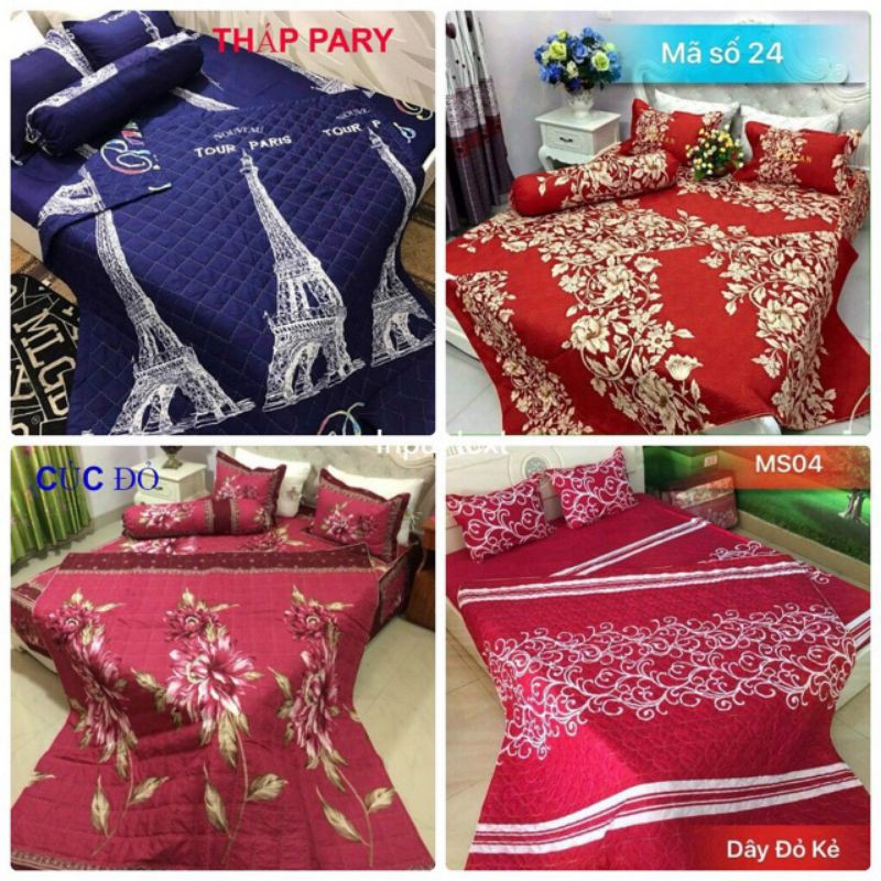 Ga chun vải poly cotton tặng vỏ gối