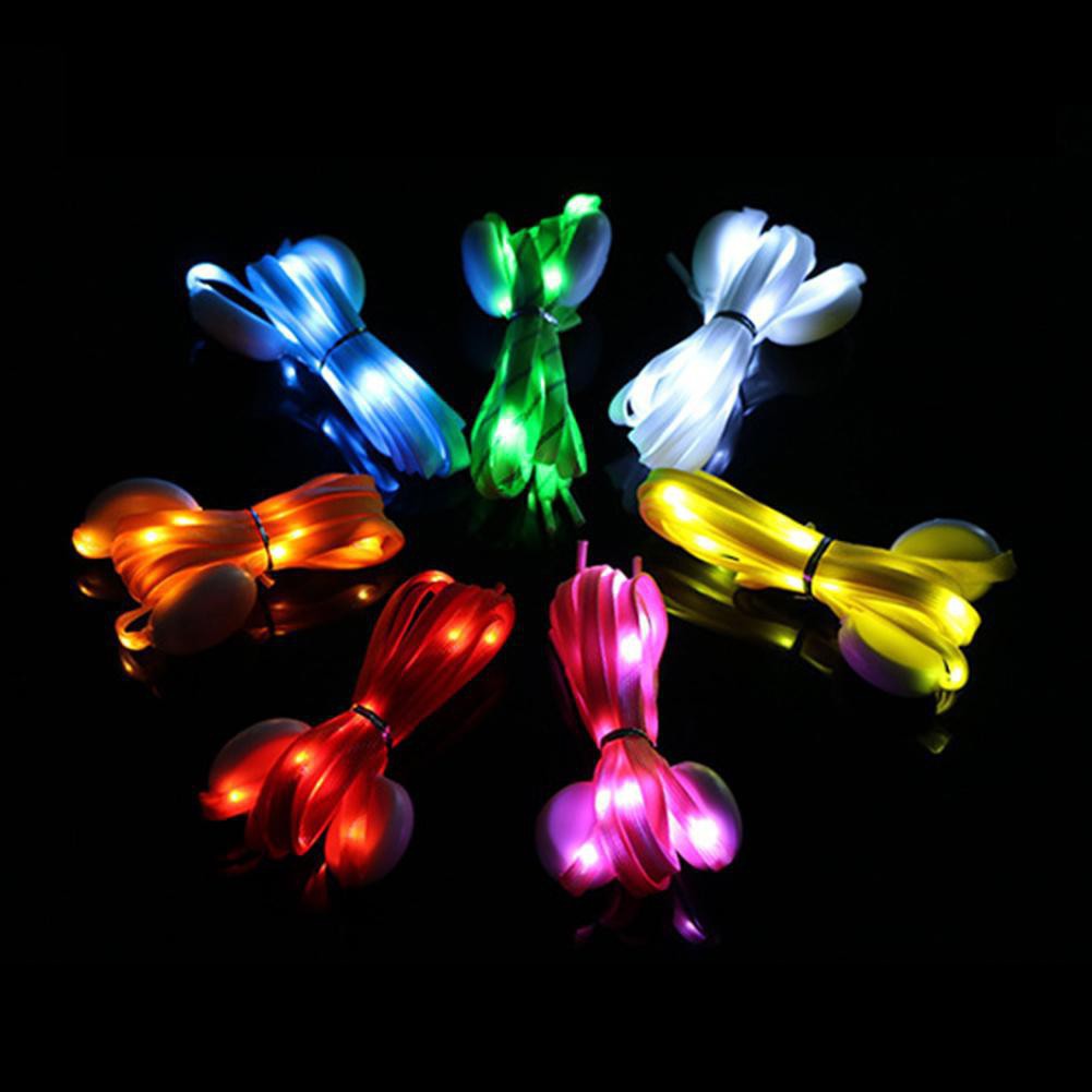 Dây giày vải gắn đèn led phát sáng dùng pin 1m -Dây giày đèn LED phát sáng