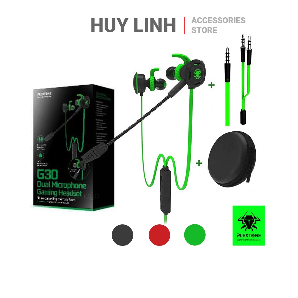 Plextone G30 Dual Microphone Gaming Headset - Tai Nghe Gaming Chống Ồn Có Mic Tháo Rời