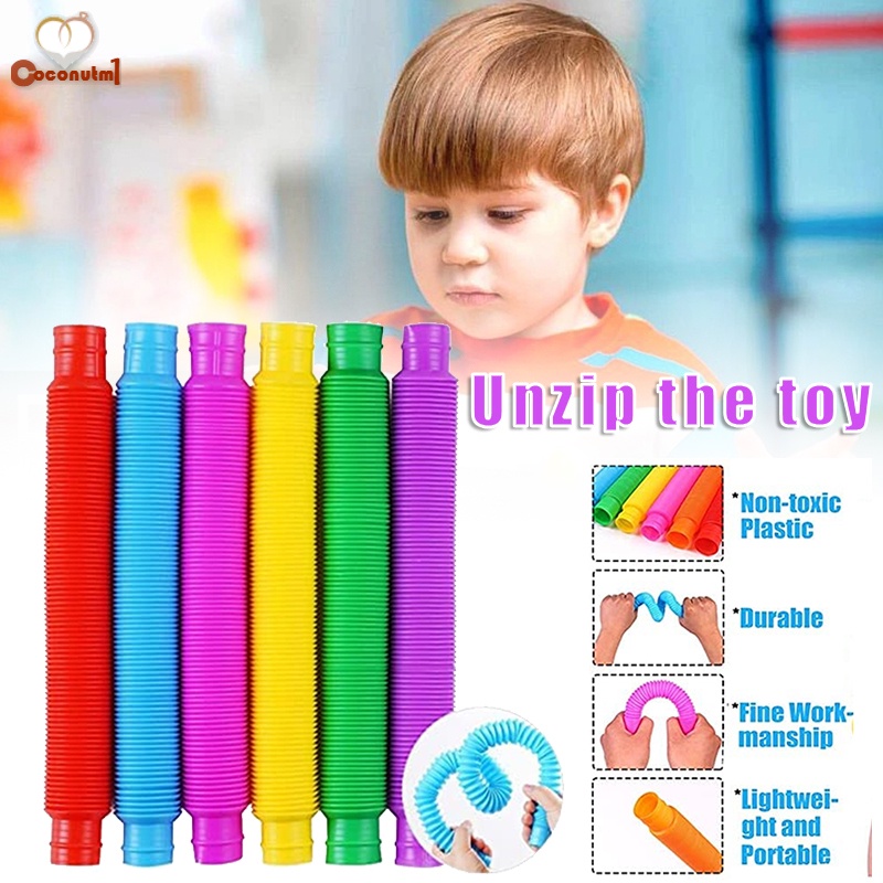 Set 6 đồ chơi ống lò xo giúp giảm căng thẳng