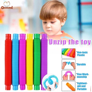 Set 6 đồ chơi ống lò xo giúp giảm căng thẳng

