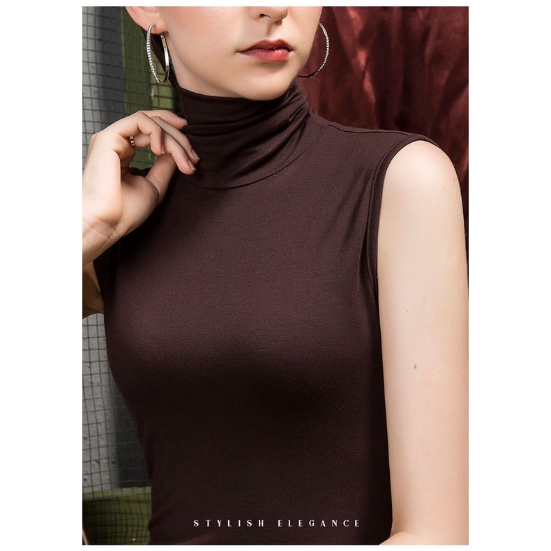 Áo sát nách cổ cao thời trang cho nữ | BigBuy360 - bigbuy360.vn