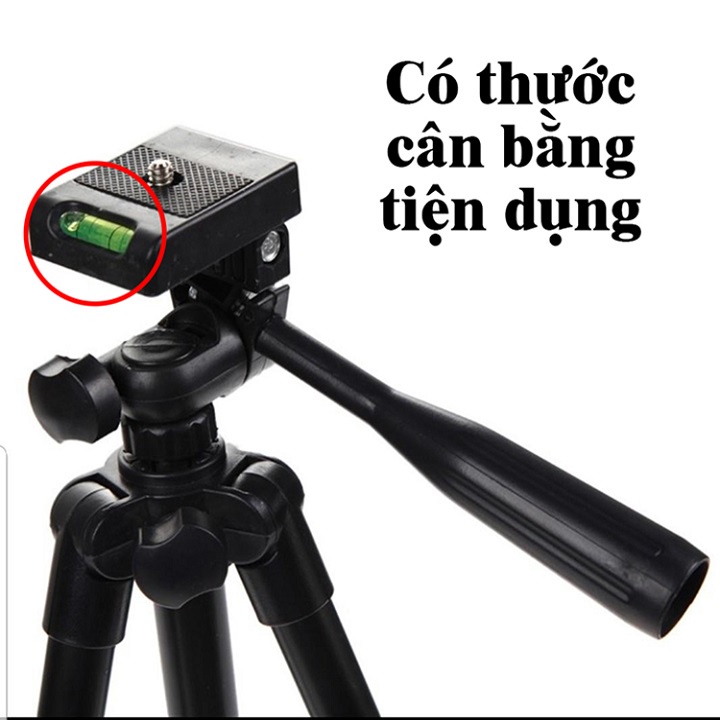 Giá đỡ điện thoại máy ảnh 3 chân, Tripod 3120 Tặng kẹp điện thoại, Giá đỡ chụp hình, quay phim Educase86