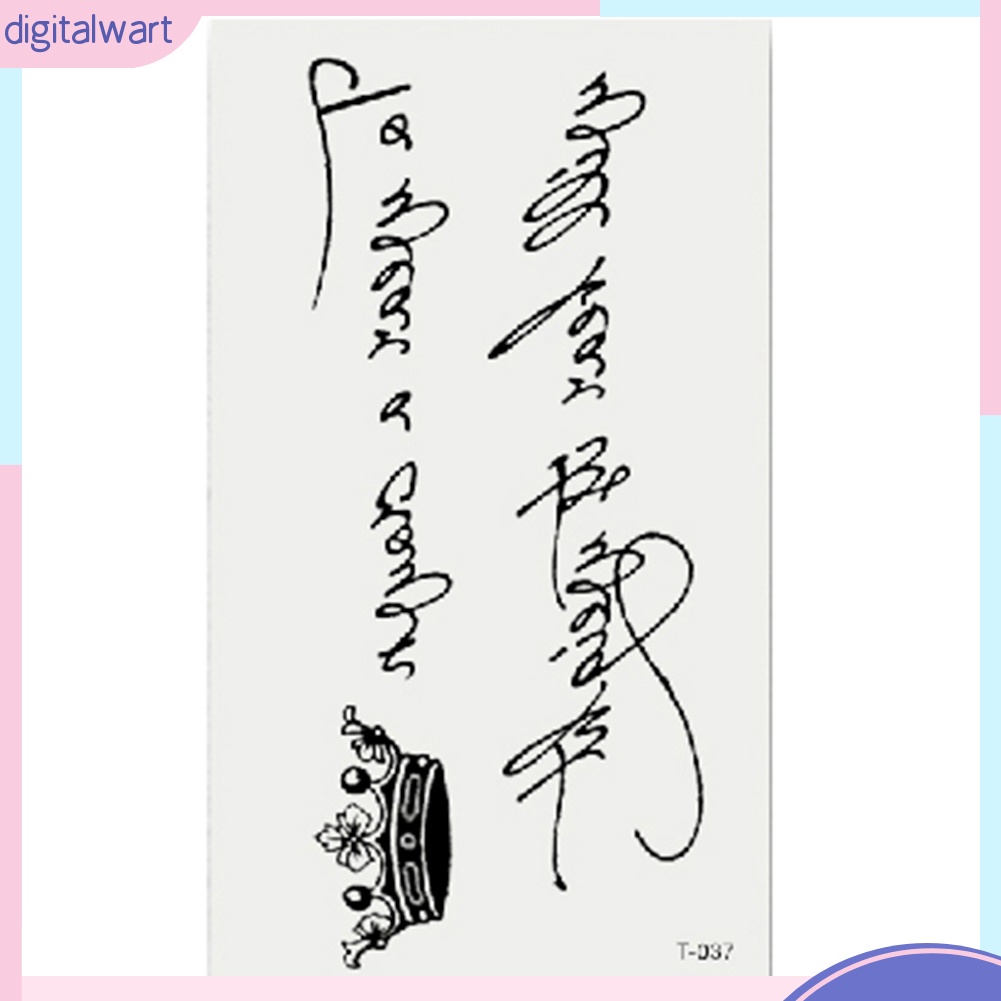 Hình xăm dán họa tiết hoa động vật chống thấm nước