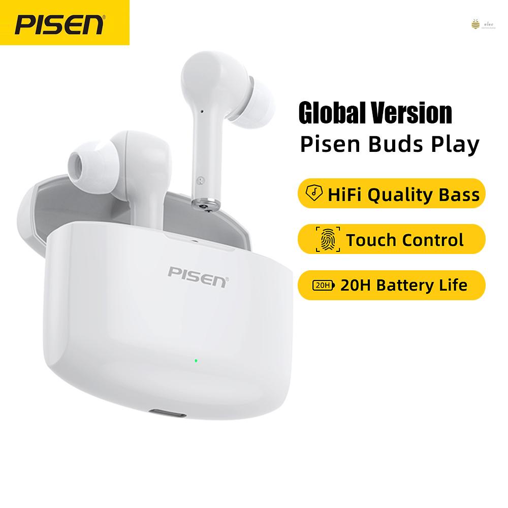 PISEN Tai Nghe Không Dây Bluetooth 5.0 13mm Driver 220mAh Cho Remi 10 Note 10 Pro/Hi Chất Lượng Cao