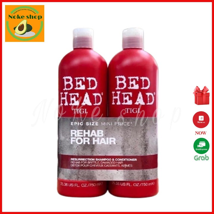 Dầu Gội TIGI Đỏ, Dầu Gội TIGI BED HEAD Phục Hồi Cấp Độ 3 (gội + Xả)