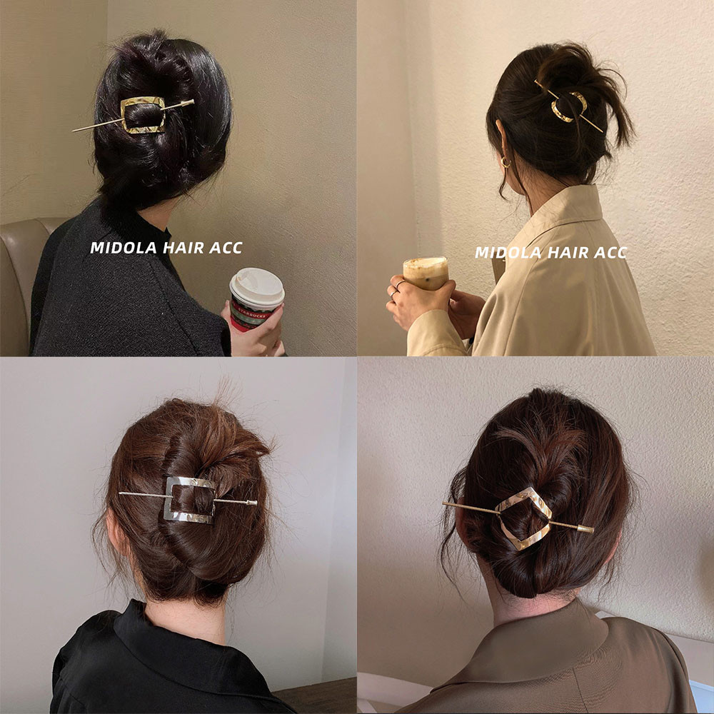 Kẹp tóc bằng kim loại kiểu cổ điển thời trang cho nữ
