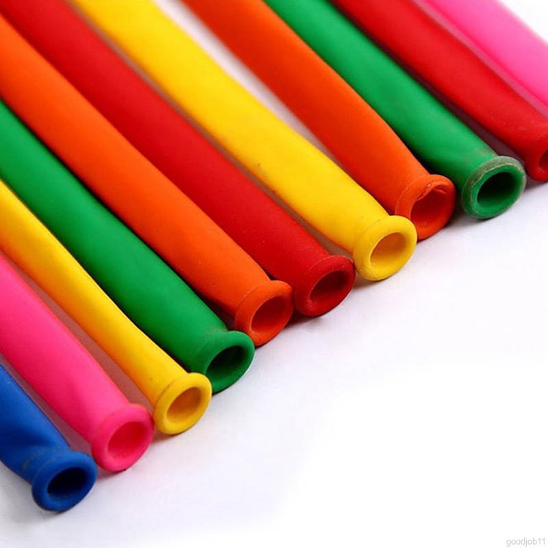 Bộ 200 bóng bay dài nhiều màu sắc khác nhau dùng tạo hình đồ chơi trang trí xinh xắn cho các bữa tiệc