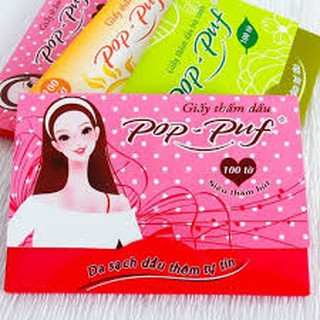 Giấy thấm dầu pop-puf 100 tờ/bao