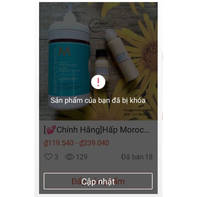 🥳Hấp Moroccanoil Dưỡng Ẩm Sâu ( Tóc Khô Trung Bình Tới Dày )