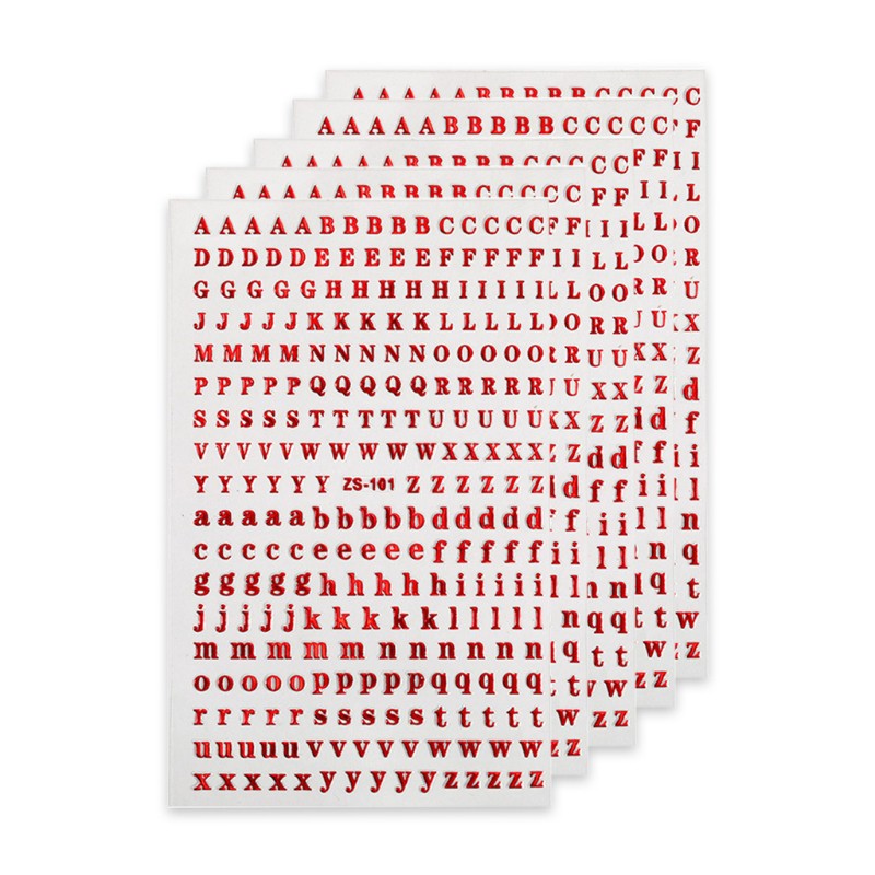 Set 5 Tấm Nhãn Dán 3d Trang Trí Móng Tay