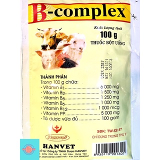 Bcomlex(100g) Hanvet dùng cho vật nuôi