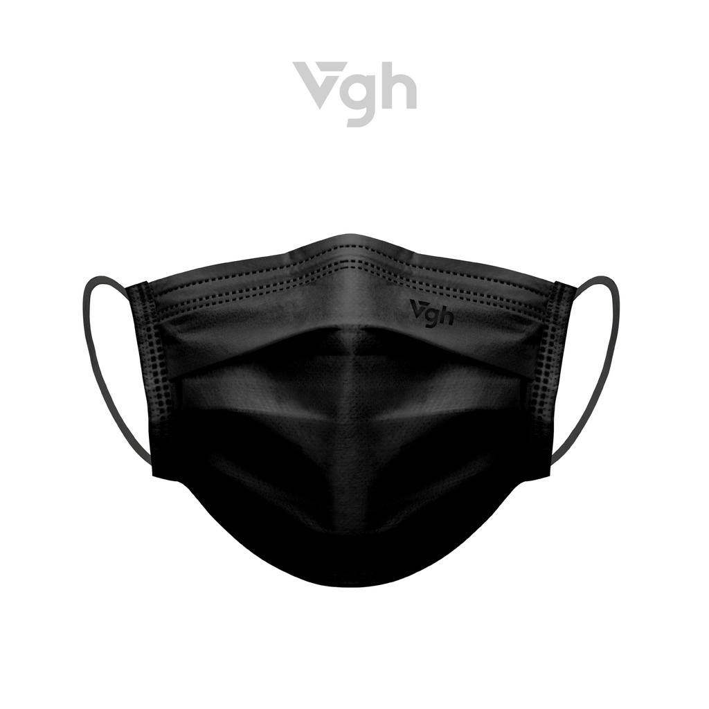 Khẩu trang y tế VG Eco Mask túi zip tiện lợi, màu đen cá tính kháng khuẩn - Chính hãng VG Healthcare - Túi 10 chiếc