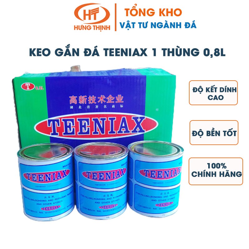 [Trợ giá] Keo gắn đá Teeniax 1 thùng 0,8l FREESHIP Chuyên dùng gắn mọi loại đá, gạch thi công Độ bám dính cực chắc