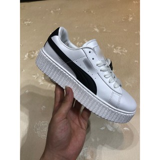 Giày thể thao sneaker trắng kẻ đen