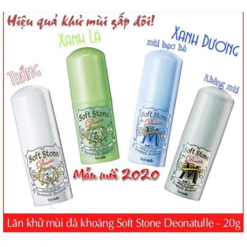 Lăn nách đá khoáng Soft Stone nội địa Nhật 20g