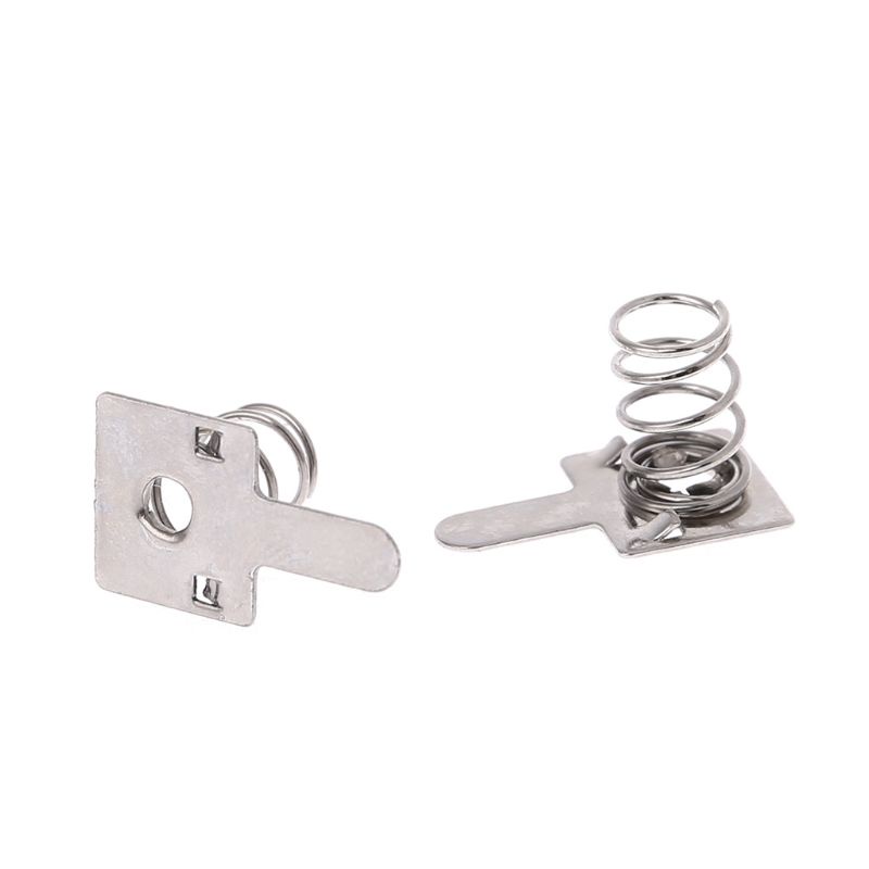 Bộ 100 tấm lò xo bằng kim loại gắn cực âm và cực dương pin