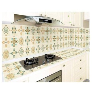 Giấy dán bếp hoa văn phong cách Hàn Quốc