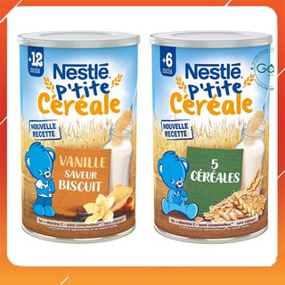 Bột Lắc Sữa Nestle Pháp Cho Bé Từ 6-12 Tháng Tuổi Nhiều Vị Hộp 400g