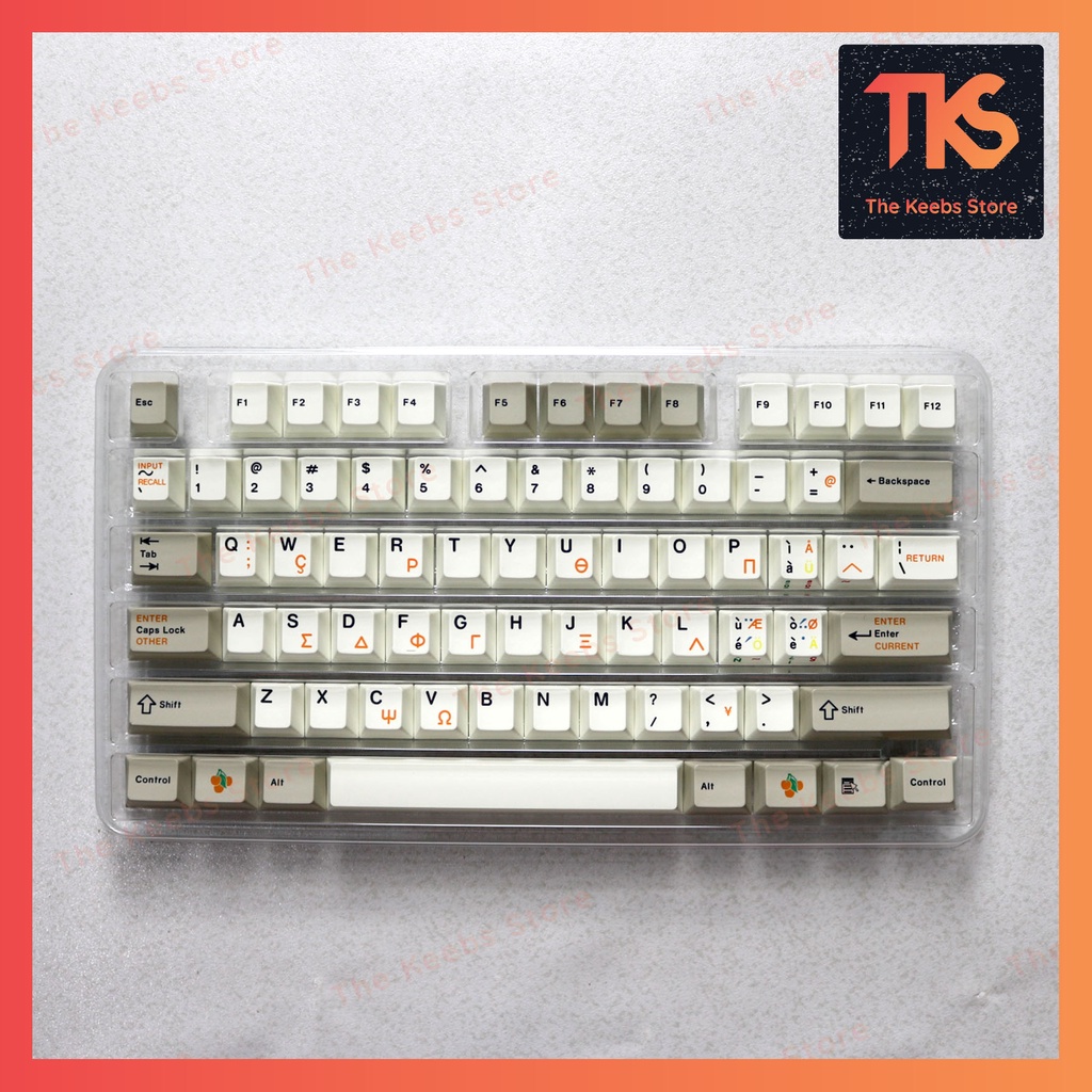 Set Keycap JC Greek B-Stock | Profile Cherry | PBT Dyesub | Nút bàn phím cơ | TKS
