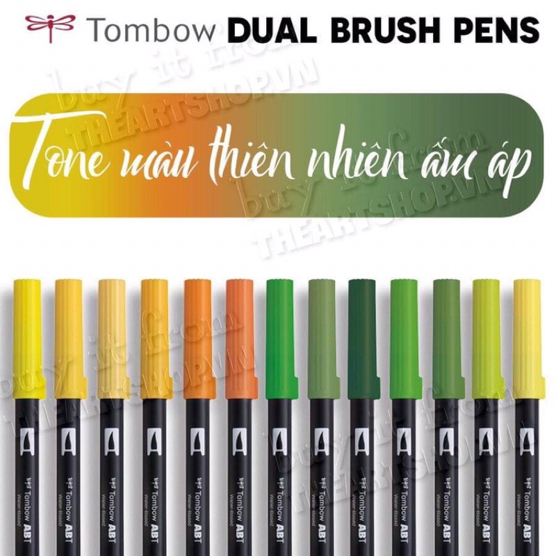 BÚT TOMBOW DUAL BRUSH tone thiên nhiên
