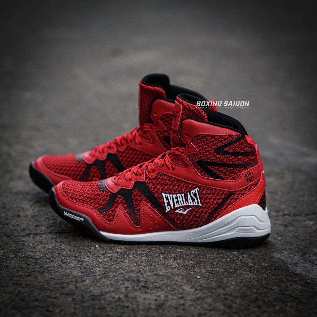 Giày boxing Everlast Michelin Ultra Pro - Đỏ