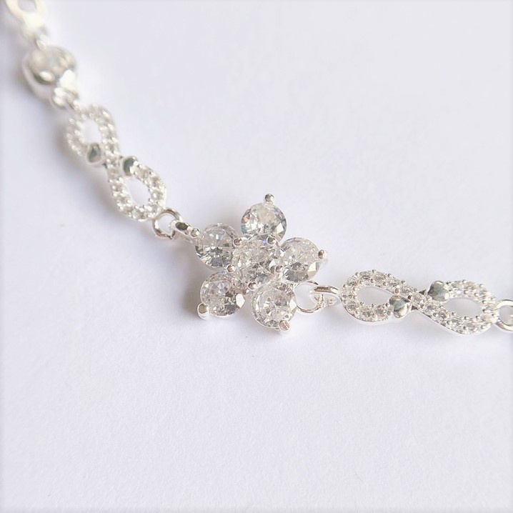Lắc tay nữ bạc ta mặt hóa đá nữ tính - Trang sức bạc Evasilver