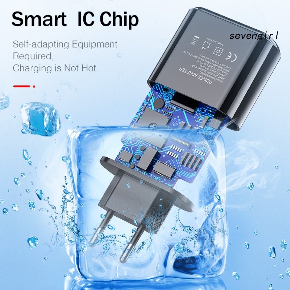 Củ Sạc Nhanh 3 Cổng Usb 3.1a