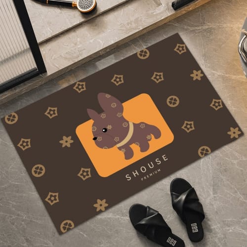 Thảm Lau Chân Silicon Siêu Thấm Chống Trơn Trượt An Toàn Cho Gia Đình Logo Họa Tiết Ngẫu Nhiên