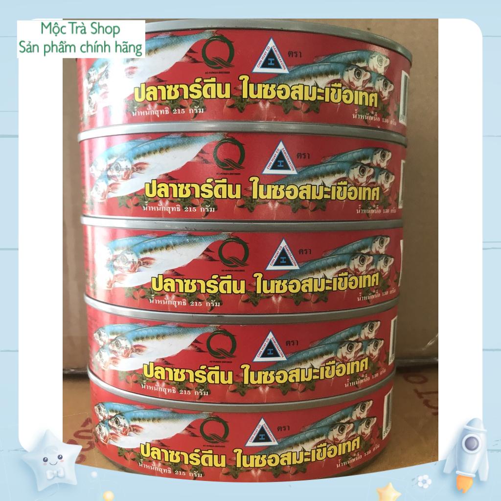 Combo 6 Hộp Cá hộp Sốt cà Cao cấp Thái Lan 215g ( 5-6 con cá / 1 hộp) Date 6/2024