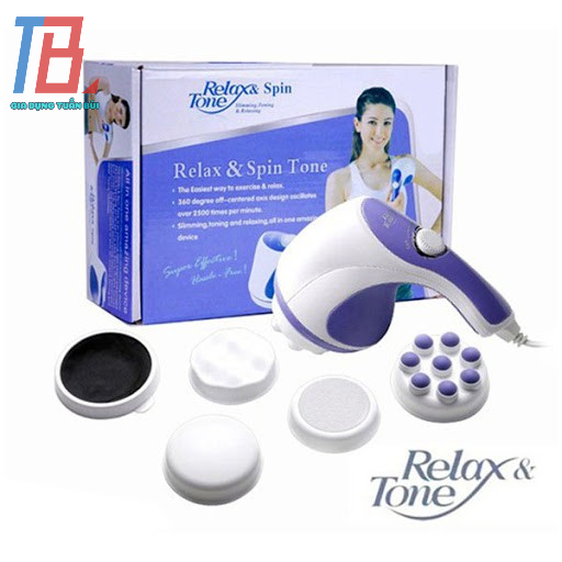Máy massage cầm tay 5 đầu đánh tan mỡ bụng, giảm nhức mỏi, đau vai, đau cơ, giảm căng thẳng, hỗ trợ thư giãn