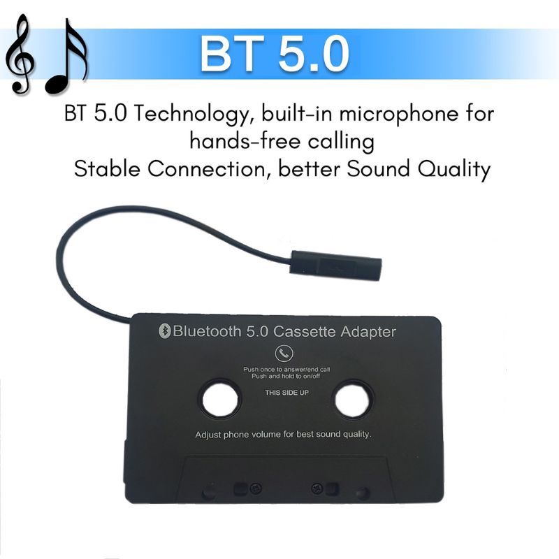 Máy Nghe Nhạc Băng Cát Sét Không Dây Kết Nối Bluetooth Kèm Sạc Lâu Trôi