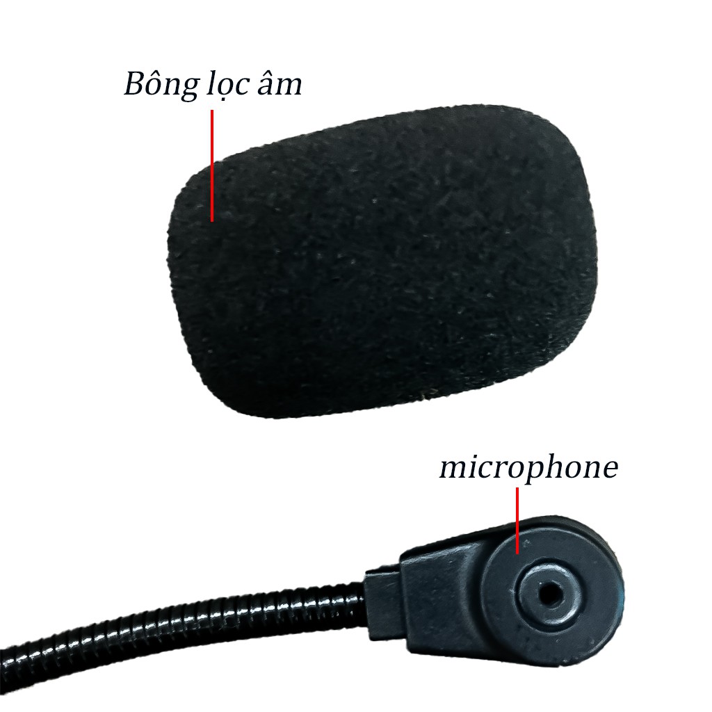 Tai nghe tổng đài viên /Micro Trợ giảng chuyên dụng Có dây Jack cắm cổng USB hàng  loại 1 -dc2211