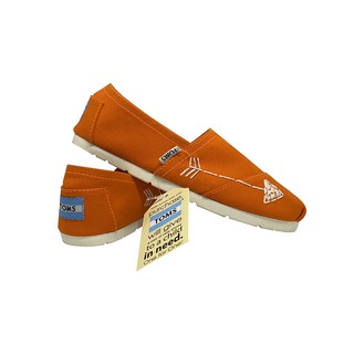 Giày toms Xương Cá CAM, ORANGE (Đế cao su đúc)