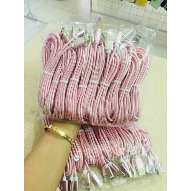 Sạc iphone, androi 3m bọc dù.