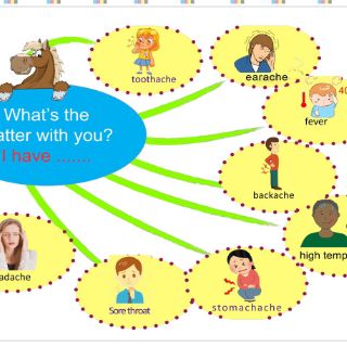 Tranh mindmap tiếng anh khổ a3 lớp 3.4.5