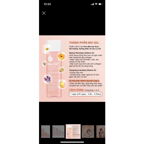 Dầu dương da Bio oil làm mờ sẹo, giảm rạn da, mờ thâm | BigBuy360 - bigbuy360.vn