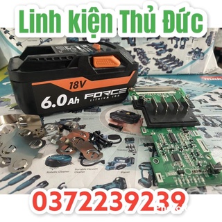 Lktd bn. vỏ mạch pin aeg - ridgid 18v 6.0ah li-ion, led báo pin và nhận sạc zin.