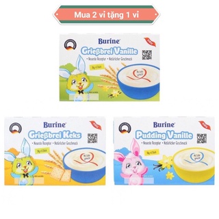 (Mua 2 tặng 1)Cháo sữa Burine Đức date mới đủ vị nhập khẩu chính hãng cho bé từ 6 tháng