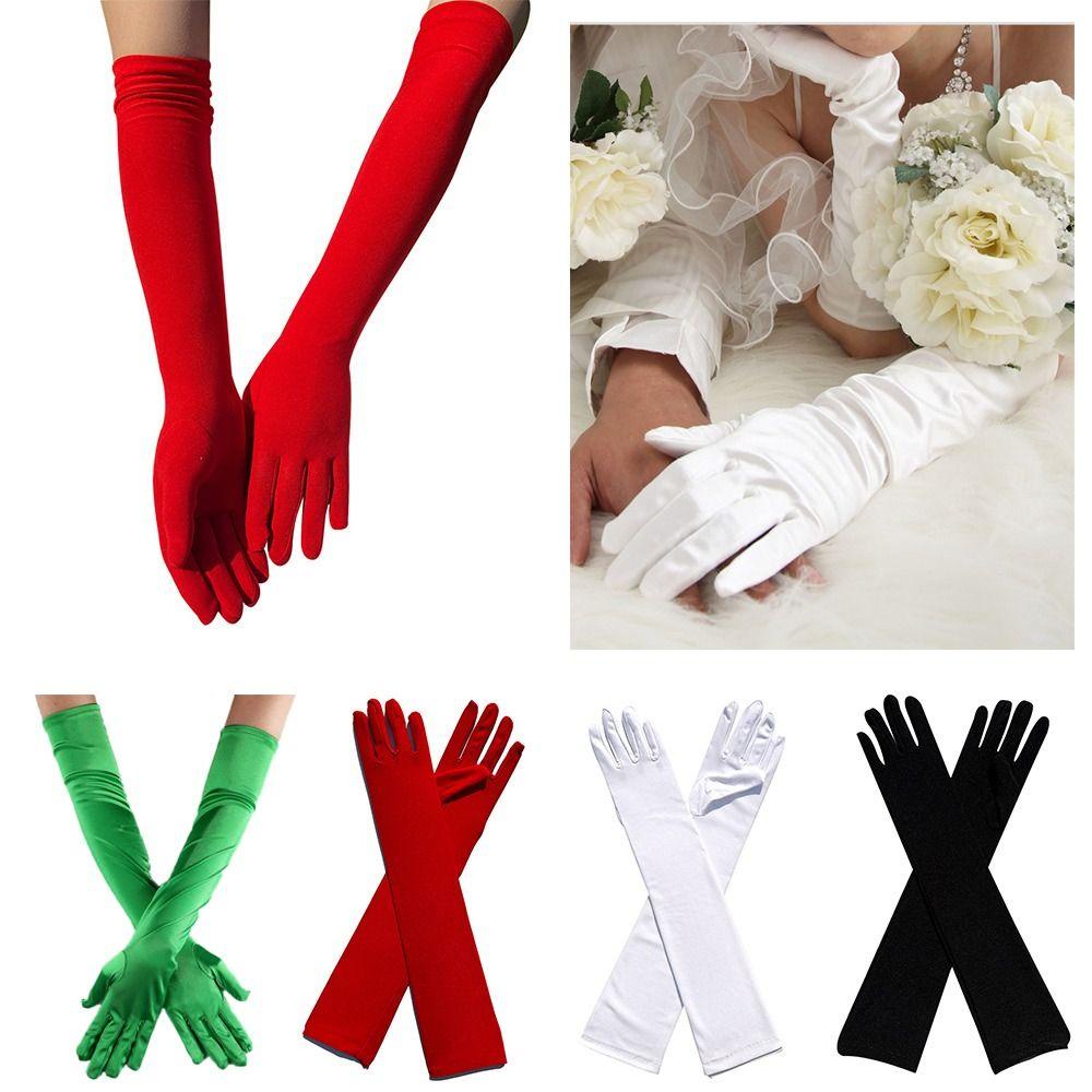 Găng Tay Dài Chống Nắng Dùng Lái Xe / Dự Tiệc Cho Nữ