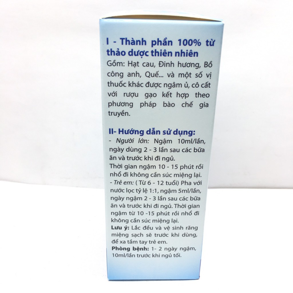 Nước súc miệng Ru.ou cau gia truyền chai 100ml