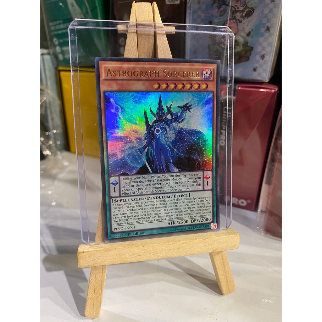 Lá bài thẻ bài Yugioh Astrograph Sorcerer - Ultra Rare - Tặng bọc bài nhựa bảo quản